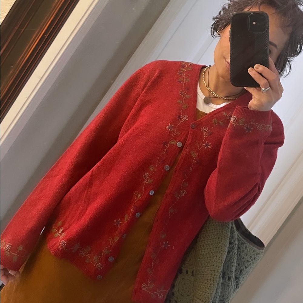 LL bean cardigan